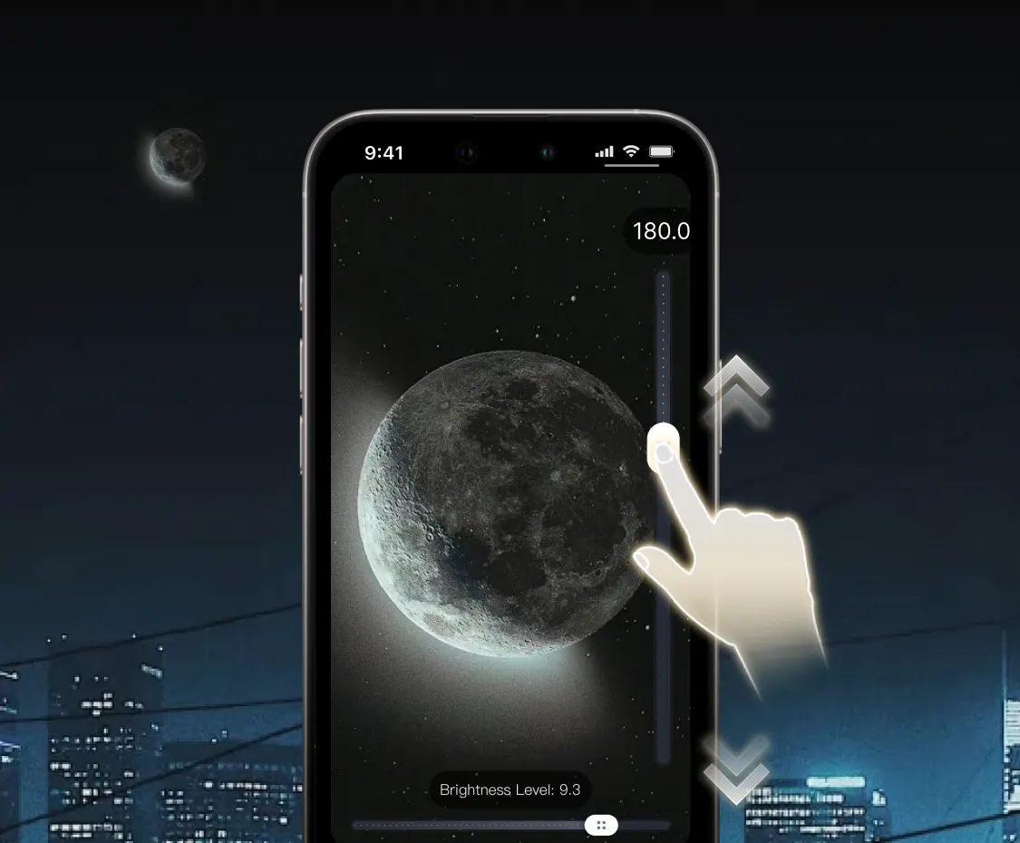 ZoomCam welcome screen with camera controls