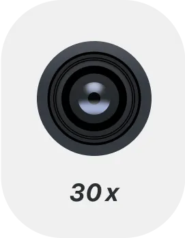 30x zoom preset in ZoomCam