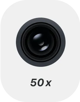 50x zoom preset in ZoomCam